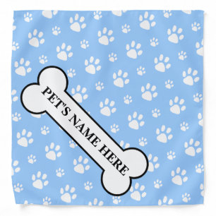 Personalized Dog Bone Bandana