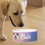 Personalized dog bowl, Personalized cat bowl<br><div class="desc">The personalized dog bowl with your pet's photo and name is a unique and affectionate way to make mealtime even more special. Personalized bowls for cats and other pets offer the same attention and care,  allowing each animal to have an accessory that reflects its personality.</div>