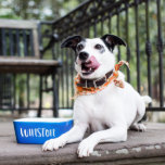 Personalized Dog Bowl With Custom Name 'Winston'<br><div class="desc">I engrave these bowls,  while my dogs and cats follow me around. They really want to motivate me or maybe they just want food.</div>