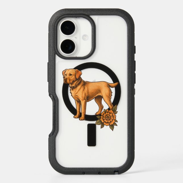 Personalized dog breed phone case for iPhone (Back)