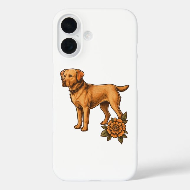 Personalized dog breed phone case for iPhone (Back)