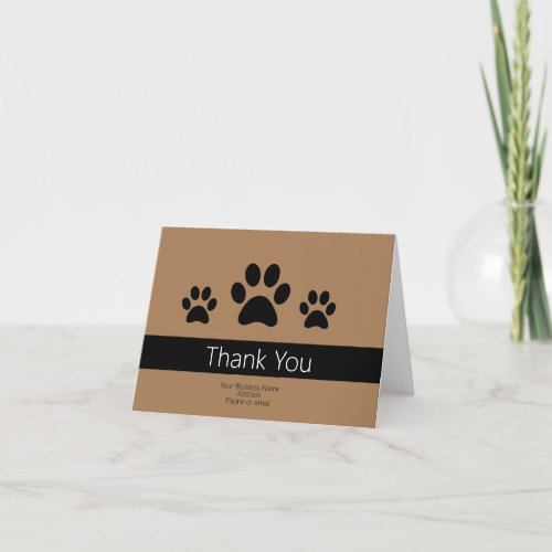 Personalized Dog Business Thank You Notes