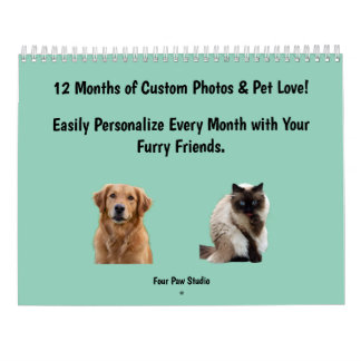 Personalized Dog & Cat 2026 Pet Calendar
