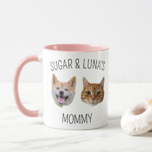 Personalized Dog Cat Face Mug, Mug gift for Mom