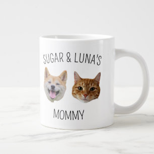 Personalized Dog Cat Face Mug, Mug gift for Mom