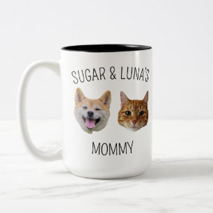 Personalized Dog Cat Face Mug, Mug gift for Mom