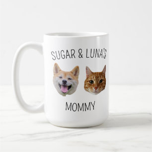 Personalized Dog Cat Face Mug, Mug gift for Mom