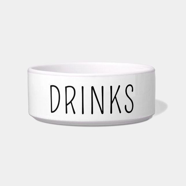 Personalized Dog Cat Pet Bowl Dinner Drinks Foods (Front)