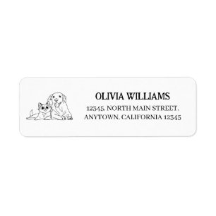 Personalized Dog & Cat Return Address Label