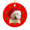 Personalized Dog Christmas Ornament - 1 side