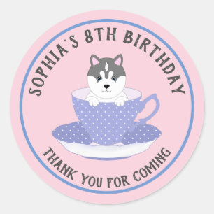 Personalized Dog Classic Round Sticker