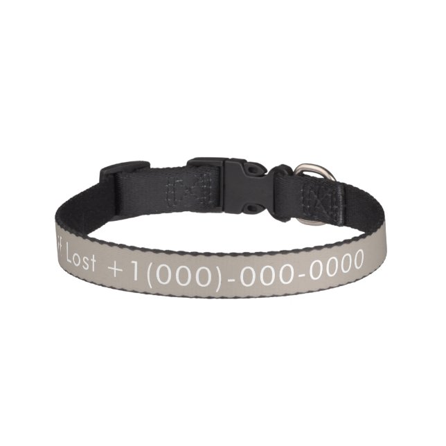 Personalized Dog Collar with Phone Number (Front)