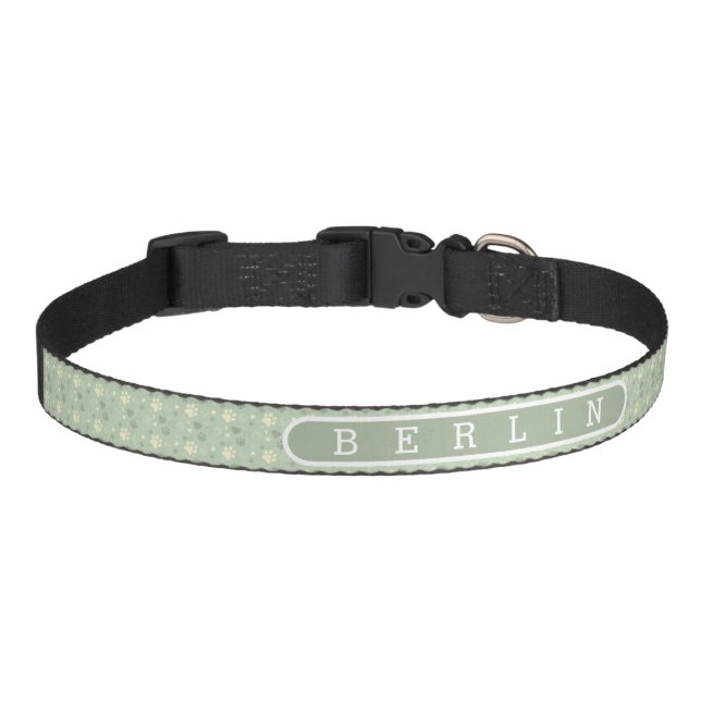  Personalized Dog Coller with Custom Name Pet Collar (Front)