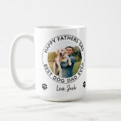 Personalized Dog Dad Father's Day Pet Photo Coffee Mug (Left)