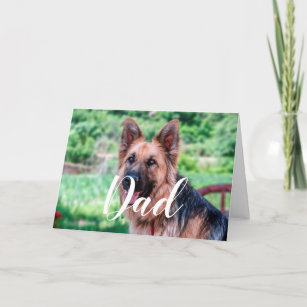 Personalized Dog Dad Funny Photo Happy Fathers Day Card