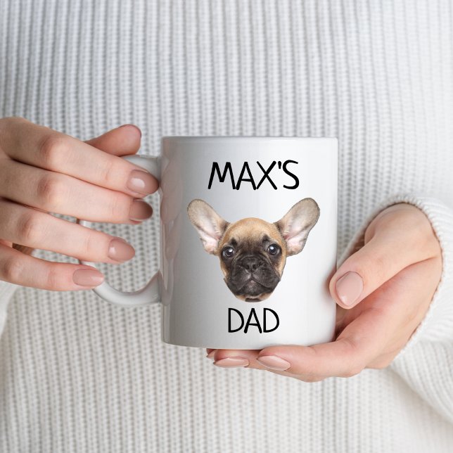 Personalized Dog Dad Mom Dog Face Name Dog Lover Coffee Mug (Creator Uploaded)