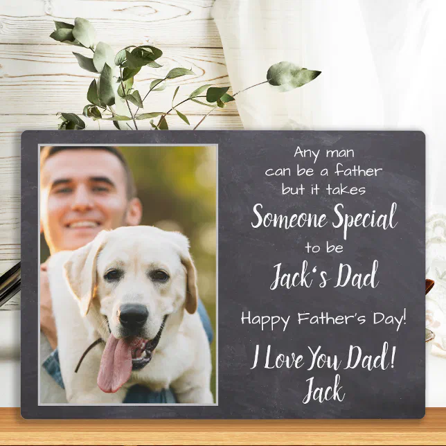 Personalized Dog Dad Acrylic Plaque - Gift Idea For Dog Lovers - Up To 6 Dogs - Awesome Dog Dad main image 0