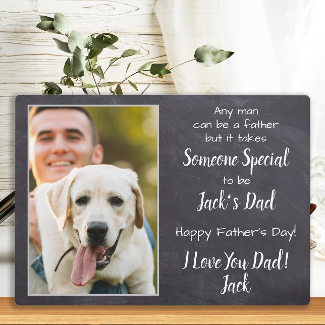 Personalized Dog Dad Pet Photo Father's Day Plaque (Creator Uploaded)