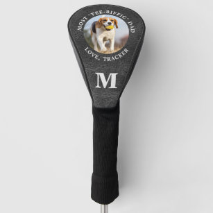 Personalized DOG DAD Pet Photo Leather Monogram Golf Head Cover