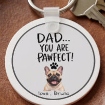 Personalized Dog Dad Photo Keychain | Perfect Gift