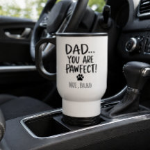 Personalized Dog Dad Travel Mug | Modern Cool Gift