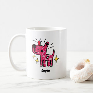 Personalized Dog Doodle Art Coffee Mug