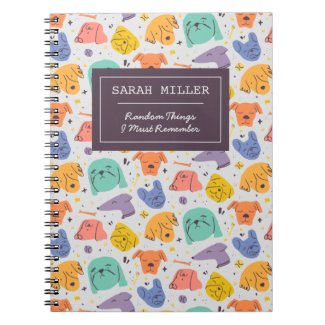 Personalized Dog Face Doodle Pattern Dog Lover