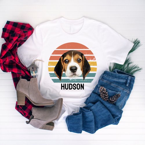 Personalized Dog Face Name Dog Pet Lovers Owner T_Shirt