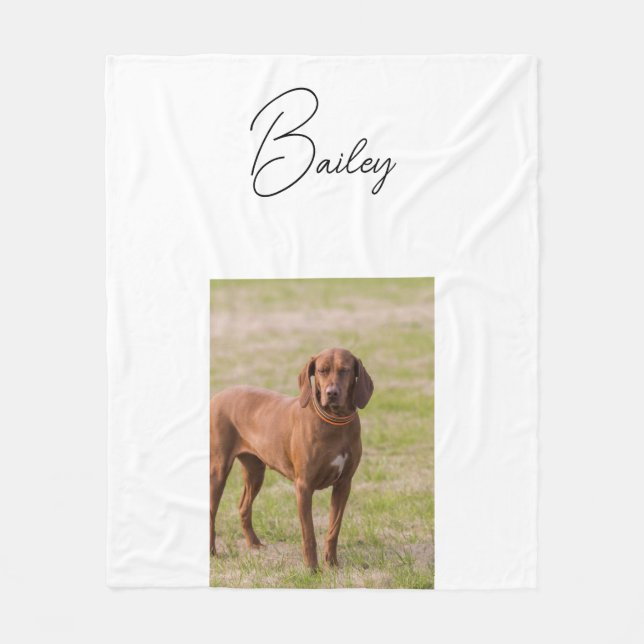 Personalized Dog Face Photo Blanket, Custom Pet Ch (Front)