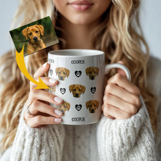 Personalized Dog Face Photo Coffee Mug