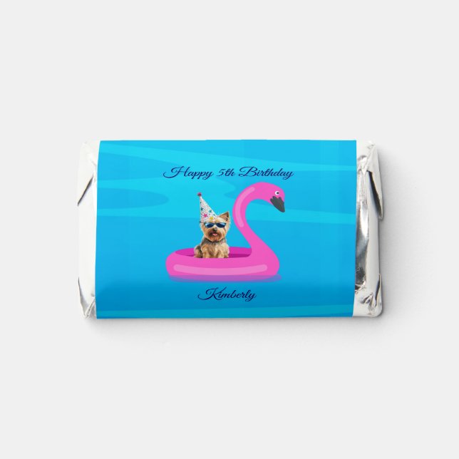 Personalized Dog Floatie Hershey's Miniatures (Front)
