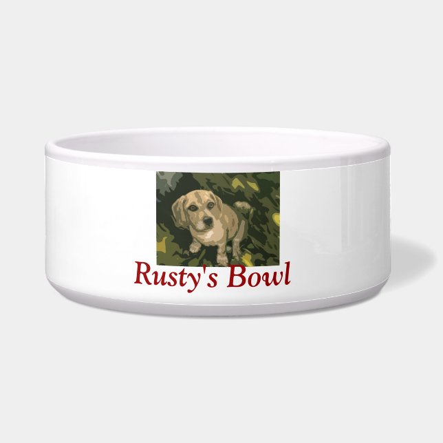 Personalized Dog Food Bowl (Front)