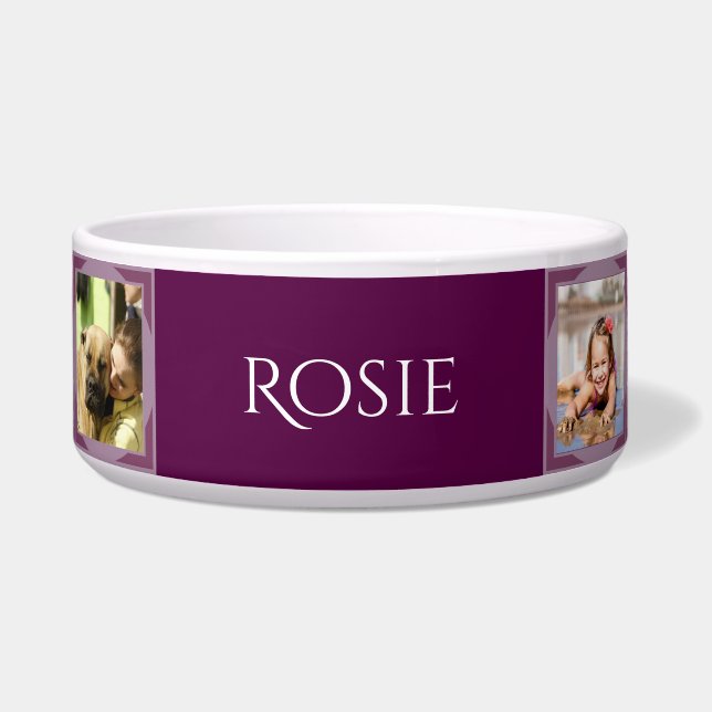 Personalized Dog Food Bowl - HAMbWG (Front)