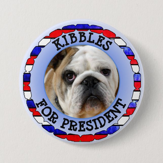 Personalized Dog for President Button (Front)