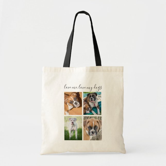 Personalized Dog Gift  - Boxer Dog Tote Bag (Front)