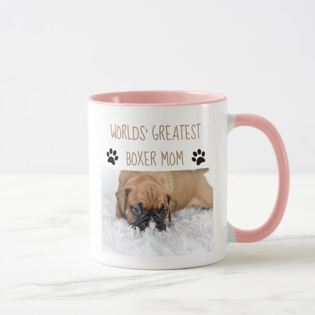 Personalized Dog Gifts - Boxer Mom Mug (Right)