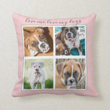 Personalized Dog Gifts -  Pink Custom Dog Photo