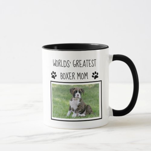 Personalized Dog Gifts _ Worlds Greatest Boxer Mom Mug