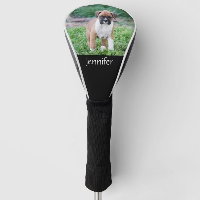 Personalized Dog Golf Club Head Cover (Front)