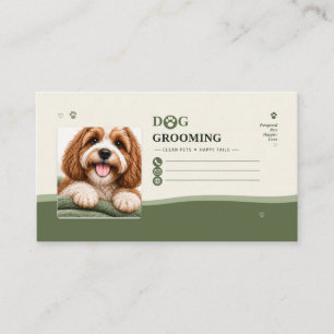 Personalized Dog Grooming Appointment Reminder Car Card