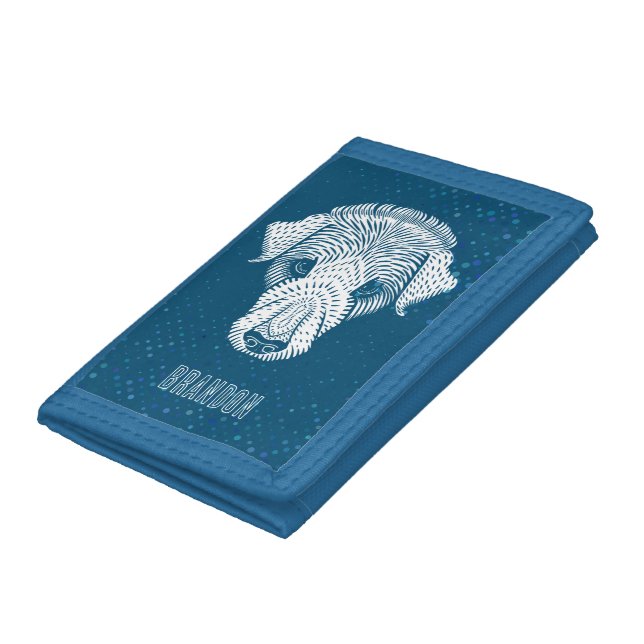 PERSONALIZED DOG HEAD TRIFOLD WALLET (Bottom)