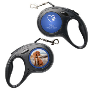 Personalized Dog Leash Azure 'sniff, pull, repeat'