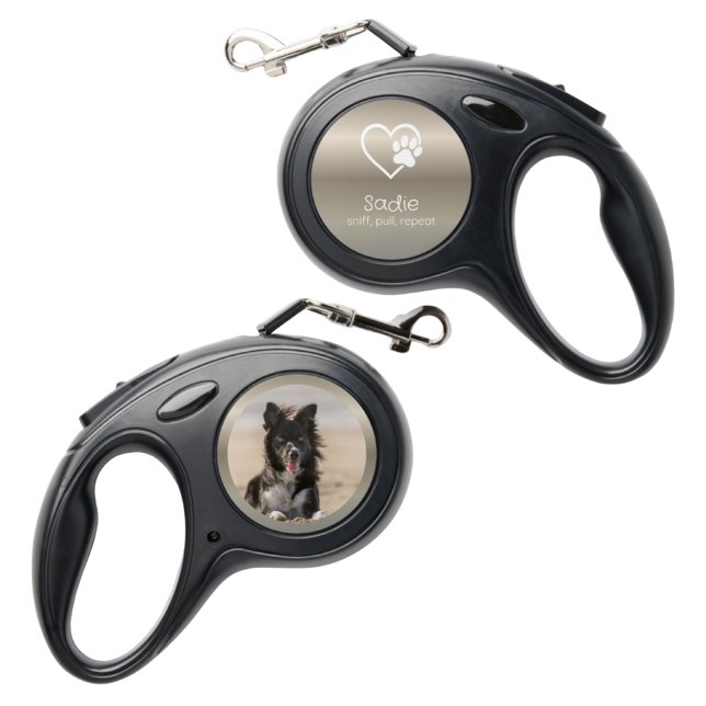 Personalized Dog Leash Gold 'sniff, pull, repeat' (Creator Uploaded)