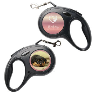 Personalized Dog Leash Peach 'sniff, pull, repeat'