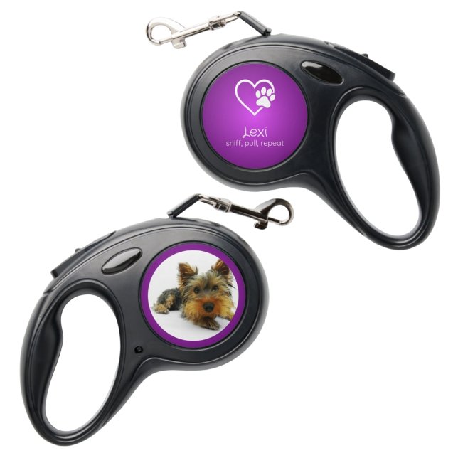 Personalized Dog Leash Purple sniff, pull, repeat (Creator Uploaded)