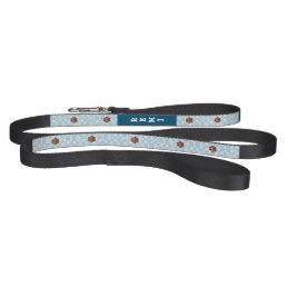 Personalized Dog Leash with Clouds and Paws 