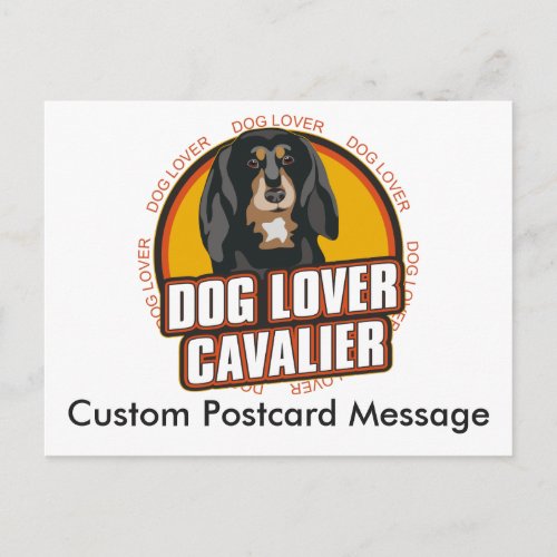 Personalized Dog Lover Cavalier Dog Breed Postcard