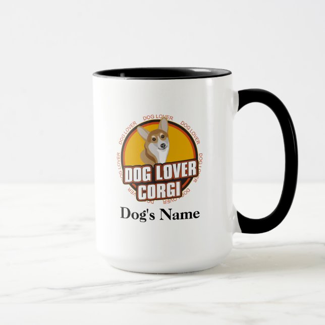 Personalized Dog Lover Corgi Dog Breed Mug (Right)