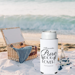 Personalized Dog Lover Custom Design Seltzer Can Cooler