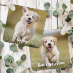 Personalized Dog Lover Custom Modern Pet Photo Keychain<br><div class="desc">Are you a proud pet parent looking to carry a piece of your furry friend with you wherever you go? Our Double-Sided Photo Keychain is the perfect accessory to showcase the love you have for your beloved dog or puppy. Double-Sided Design: Display two of your favorite photos—one on each side....</div>